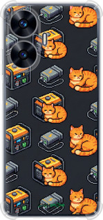 Силикон с усиленными углами чехол 'Autonomous Zone' для Realme C55 изображение 9