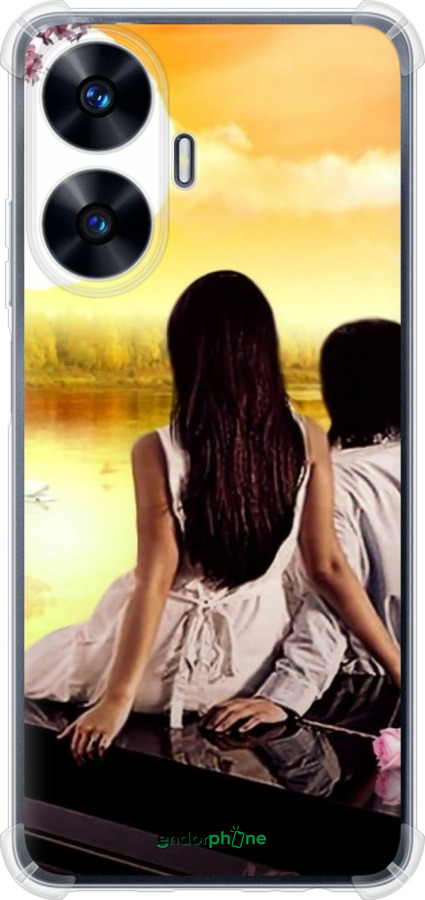 Силикон с усиленными углами чехол Sunset для Realme C55 - 6607sp-2992 изображение 