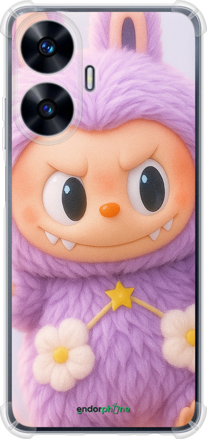 Силикон с усиленными углами чехол Лабубу для Realme C55 - 6708sp-2992 изображение 