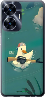 Силиконовый чехол Уточка с автоматом для Realme C55 - 6356u-2992 изображение 