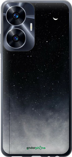 Силиконовый чехол Сині хмари, Синій місяць для Realme C55 - 6396u-2992 изображение 