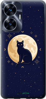 Силіконовий чехол Cute Cat Celestial/Witchy для Realme C55 - 6787u-2992 изображение 