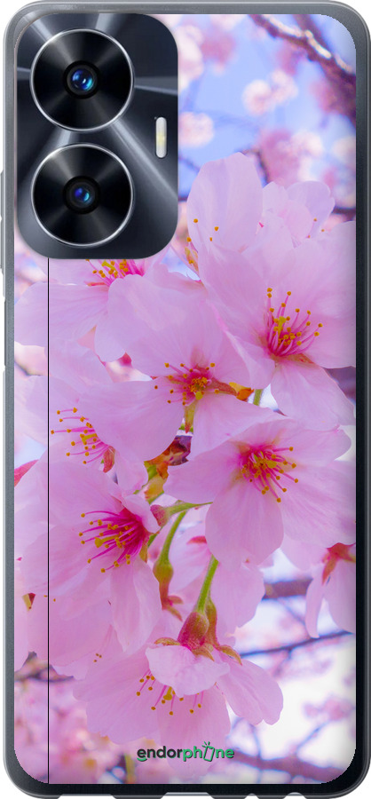 Силиконовый чехол Сакура для Realme C55 - 6029u-2992 изображение 