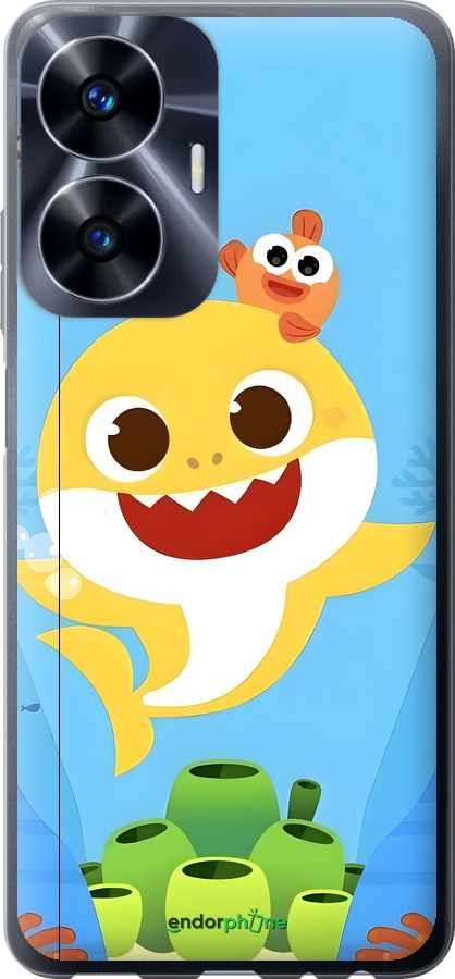 Силиконовый чехол Бейби Шарк для Realme C55 - 6303u-2992 изображение 
