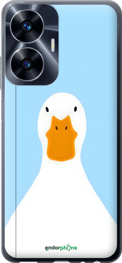 Силиконовый чехол Гусь для Realme C55 - 6350u-2992 изображение 