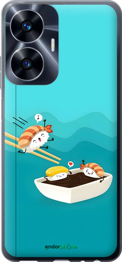 Силиконовый чехол Суши для Realme C55 - 6354u-2992 изображение 