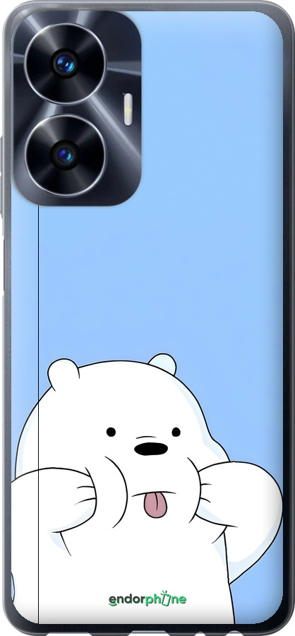 Силіконовий чехол Милий ведмедик для Realme C55 - 6357u-2992 изображение 