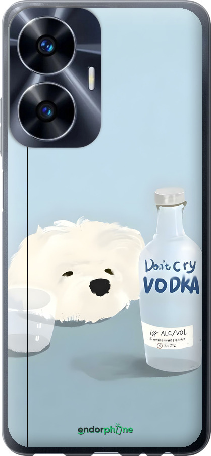 Силиконовый чехол Пес водка для Realme C55 - 6368u-2992 изображение 