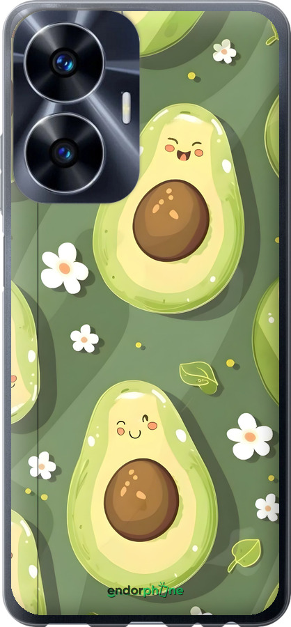 Силиконовый чехол Авокадо для Realme C55 - 6380u-2992 изображение 