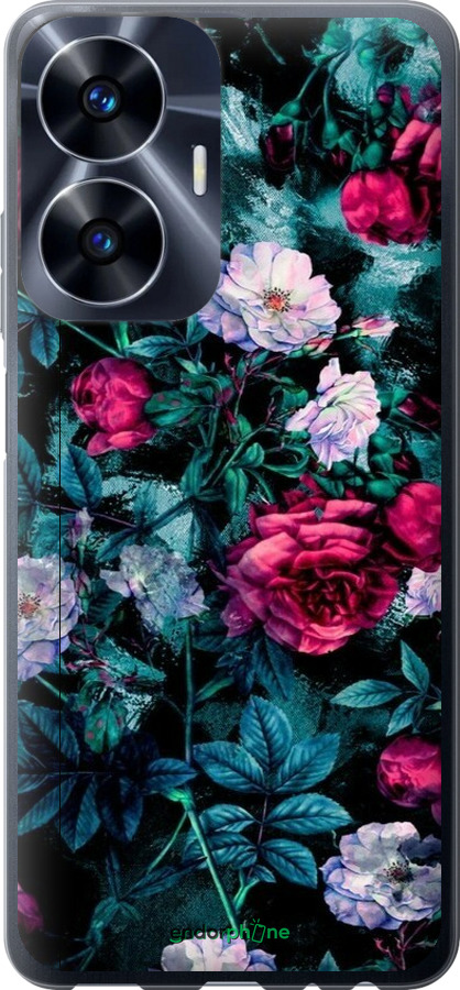 Силиконовый чехол Сад и розы для Realme C55 - 6483u-2992 изображение 