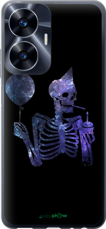 Силиконовый чехол Скелетное искусство для Realme C55 - 6536u-2992 изображение 