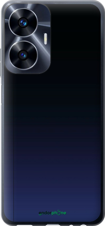 Силиконовый чехол Градиент в тёмно - синем стиле для Realme C55 - 6542u-2992 изображение 