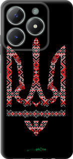 TPU чехол Герб - вышиванка на черном фоне для Realme C61 - 1196b-3781 изображение 