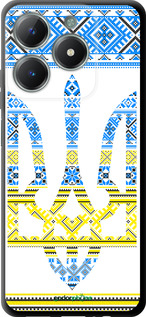 TPU чехол Герб - вышиванка желто-голубая для Realme C61 - 1197b-3781 изображение 