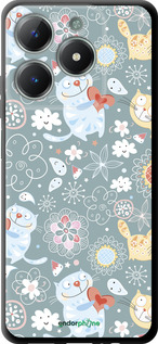 TPU чехол Кошенята v3 для Realme C61 - 1223b-3781 изображение 