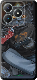 TPU чехол gamer cat для Realme C61 - 4140b-3781 изображение 