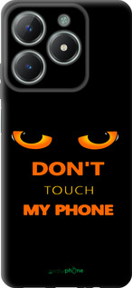 TPU чехол Don't touch the phone для Realme C61 - 4261b-3781 изображение 