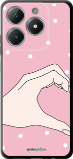 TPU чехол Половинка сердца для Realme C61 - 4340b-3781 изображение 