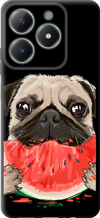 TPU чехол Мопс и арбуз для Realme C61 - 4665b-3781 изображение 