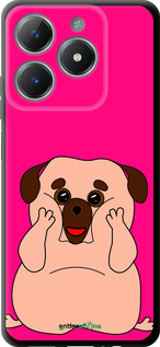 TPU чехол Весёлый мопс для Realme C61 - 4908b-3781 изображение 