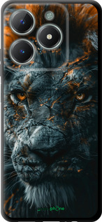 TPU чехол Пламенный лев для Realme C61 - 6153b-3781 изображение 