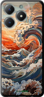 TPU чехол Арт волны для Realme C61 - 6324b-3781 изображение 
