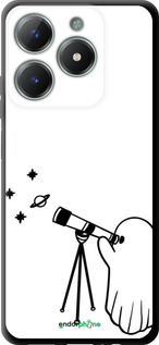 TPU чехол Привидение астроном для Realme C61 - 6444b-3781 изображение 