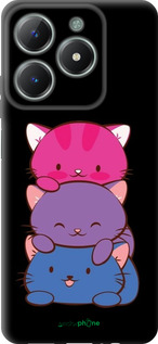 TPU чехол Милые кошки для Realme C61 - 6518b-3781 изображение 