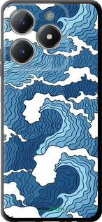 TPU чехол Абстрактный рисунок морских волн для Realme C61 - 6538b-3781 изображение 