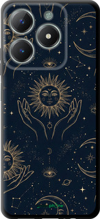 TPU чехол Celestial Harmony: Sun & Moon Gold Mystic Pattern для Realme C61 - 6778b-3781 изображение 