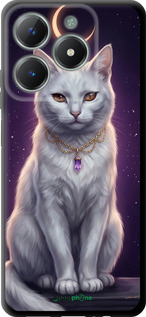 TPU чехол Mystic White Cat Gothic Dark Purple Gold для Realme C61 - 6805b-3781 изображение 