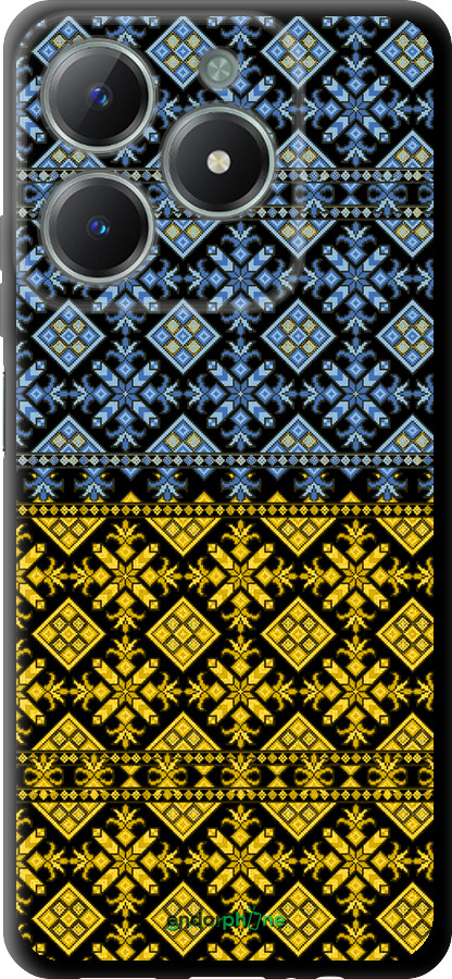 TPU чехол Жовто-блакитна вишиванка для Realme C61 - 1169b-3781 изображение 