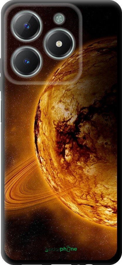 TPU чехол Жёлтый Сатурн для Realme C61 - 170b-3781 изображение 