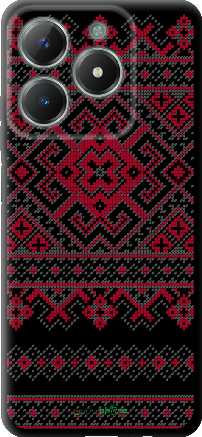 TPU чехол Вышиванка 52 для Realme C61 - 1763b-3781 изображение 