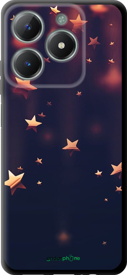 TPU чехол Падающие звезды для Realme C61 - 3974b-3781 изображение 