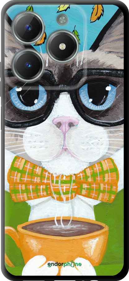 TPU чехол Cat&Coffee для Realme C61 - 4053b-3781 изображение 