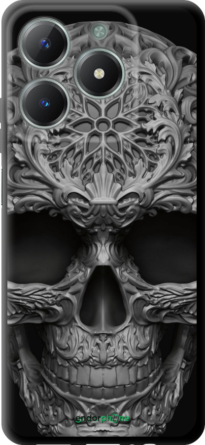 TPU чехол skull-ornament для Realme C61 - 4101b-3781 изображение 