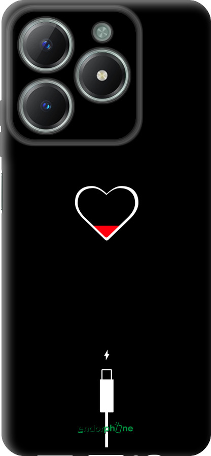 TPU чехол Підзарядка серця для Realme C61 - 4274b-3781 изображение 