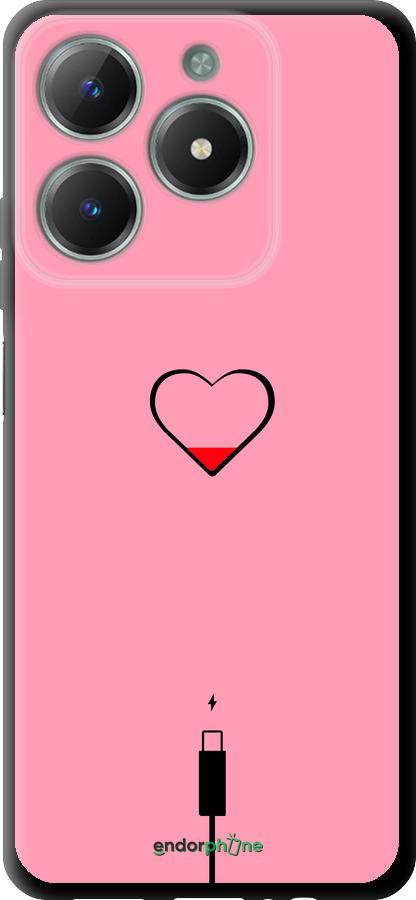 TPU чехол Подзарядка сердца1 для Realme C61 - 4275b-3781 изображение 