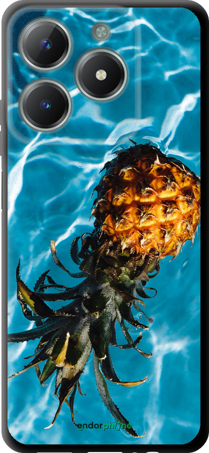 TPU чехол Ананас на воді для Realme C61 - 4384b-3781 изображение 