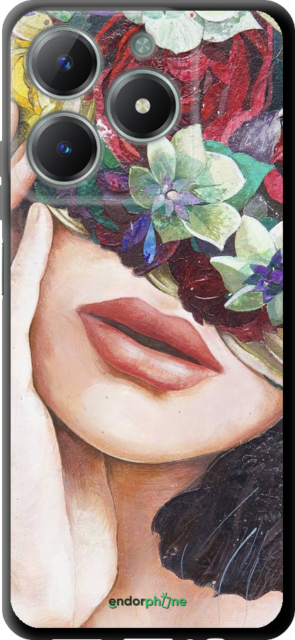 TPU чехол Head Flower для Realme C61 - 4460b-3781 изображение 
