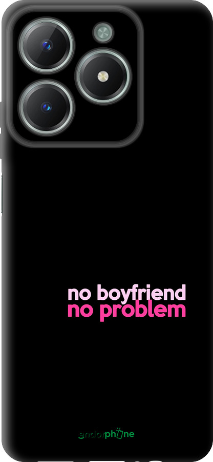 TPU чехол no boyfriend no problem для Realme C61 - 4549b-3781 изображение 