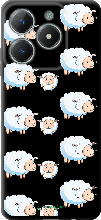 TPU чехол Овечки1 для Realme C61 - 4637b-3781 изображение 