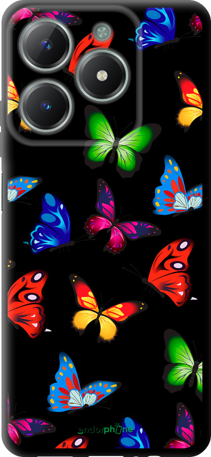 TPU чехол Барвисті метелики для Realme C61 - 4761b-3781 изображение 