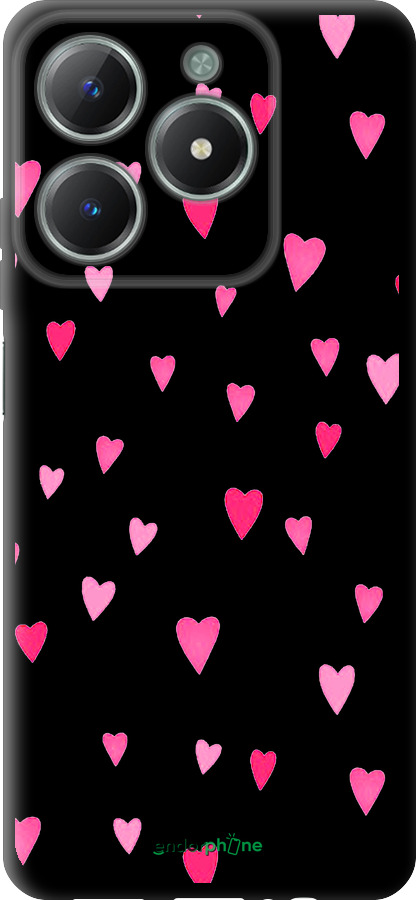 TPU чехол Сердечки 2 для Realme C61 - 4763b-3781 изображение 