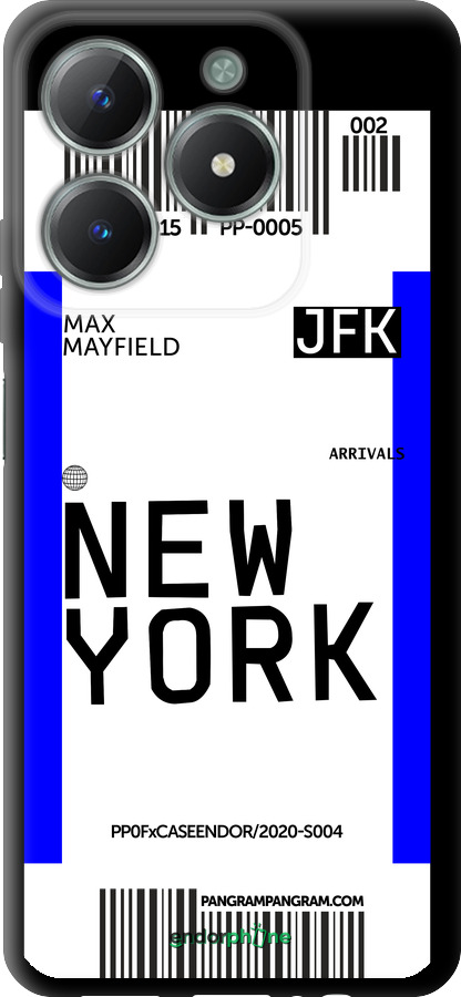 TPU чехол New York для Realme C61 - 4861b-3781 изображение 