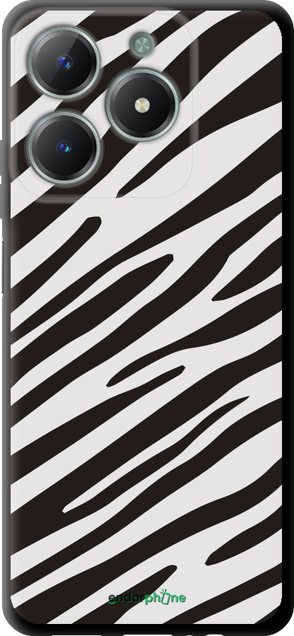 TPU чехол Классическая зебра для Realme C61 - 4874b-3781 изображение 