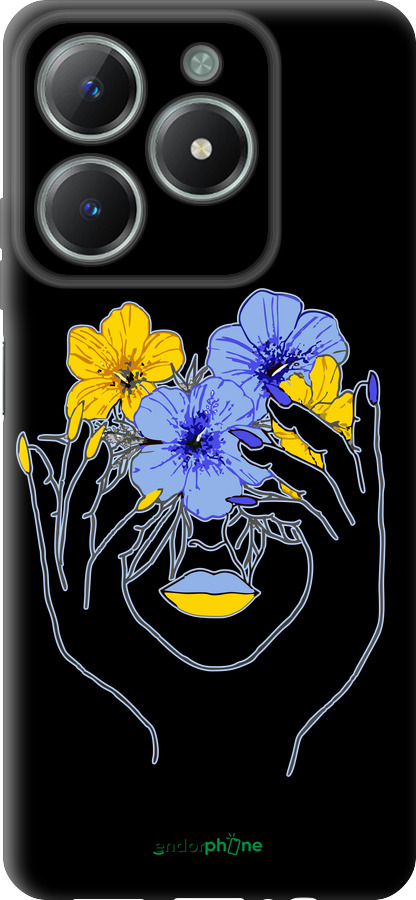 TPU чехол Девушка v4 для Realme C61 - 5276b-3781 изображение 