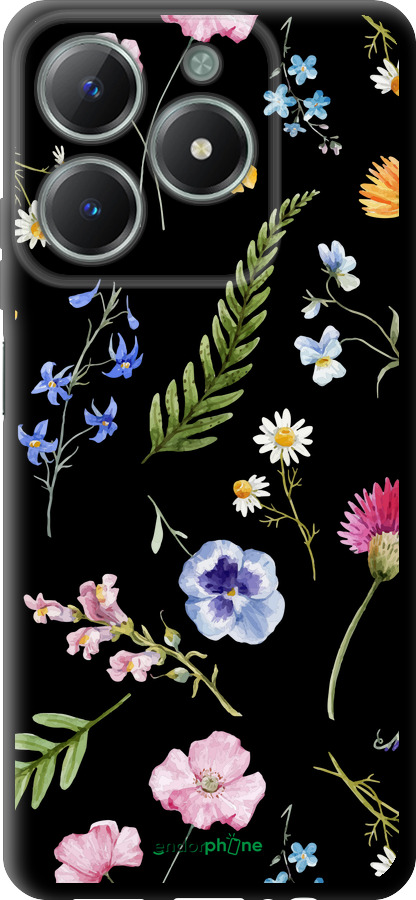 TPU чехол Квітковий фон v2 для Realme C61 - 5472b-3781 изображение 