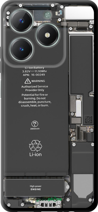 TPU чехол Детали смартфона для Realme C61 - 5487b-3781 изображение 